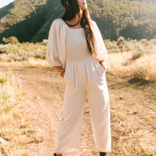 Arianna Jumpsuit in Cream-Adult