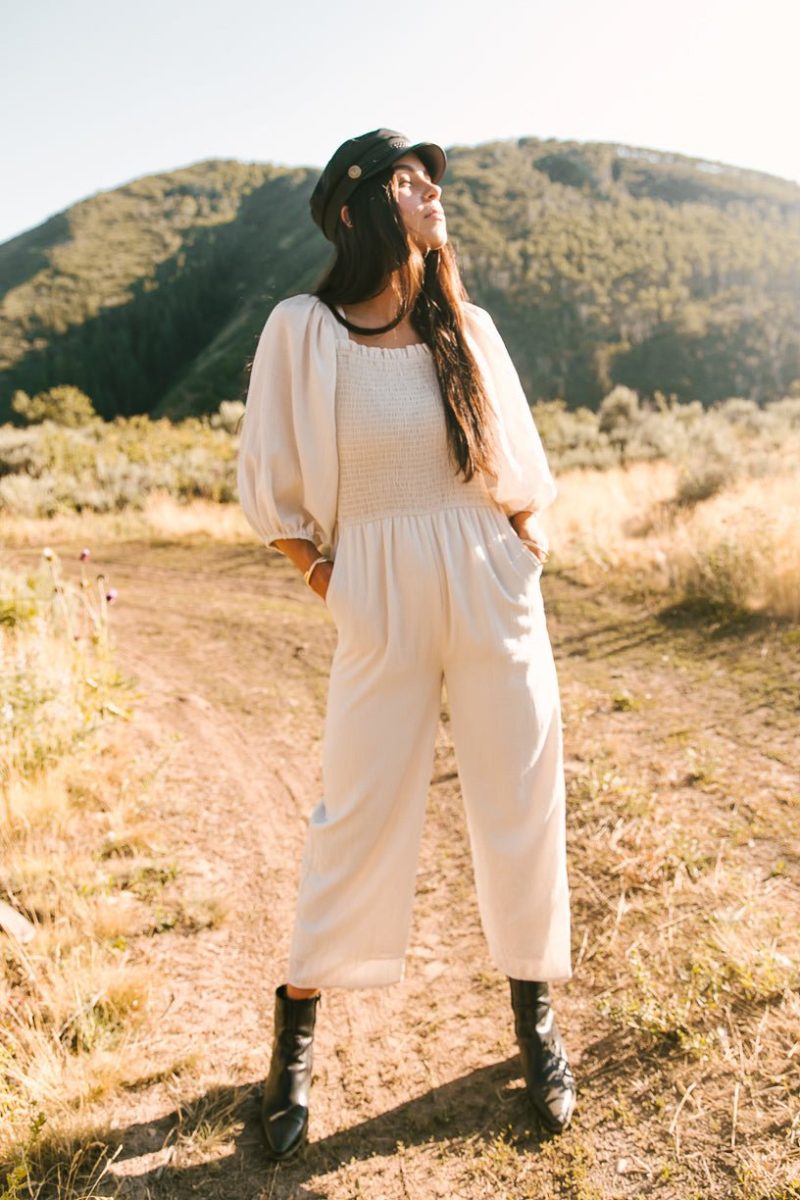 Arianna Jumpsuit in Cream-Adult