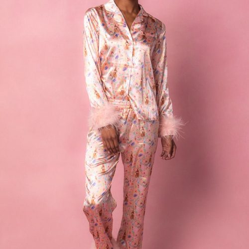 Bella Bunny Pajamas with Feathers-Adult