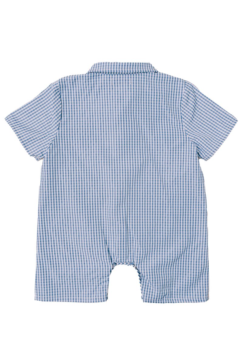 JamesBBBoyRomperBlueGingham back